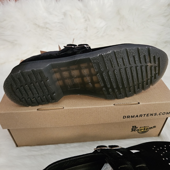 Dr. MARTENS WOMENS SHOES BLACK VELVET SIZE 11 - Picture 13 of 16